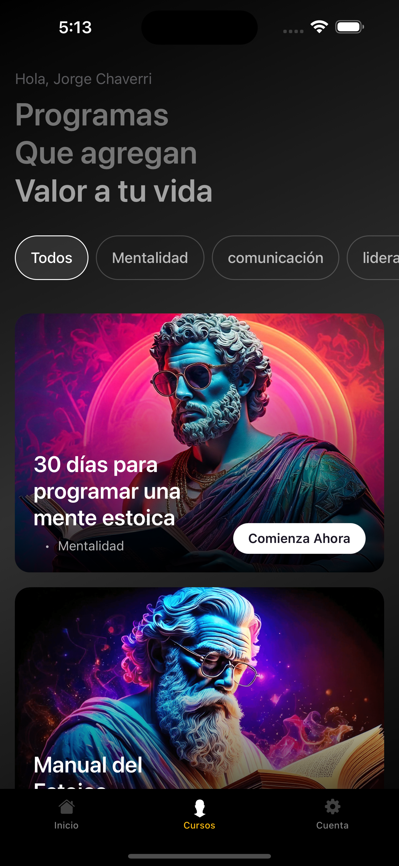 Mindcoach App Screenshot